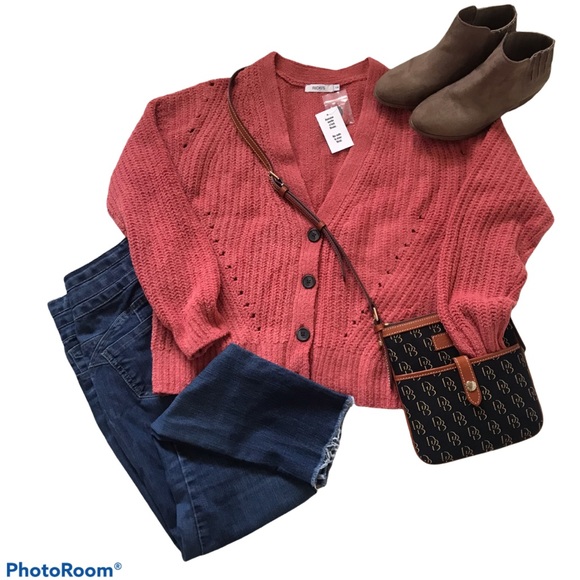 Ricki's Sweaters - Button Front Chenille Cardigan Sizes S/M/L